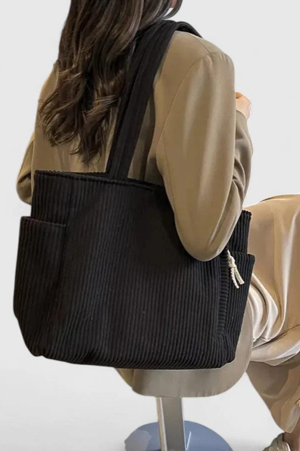 Cordelia – Bolso Tote de Pana para el Día a Día