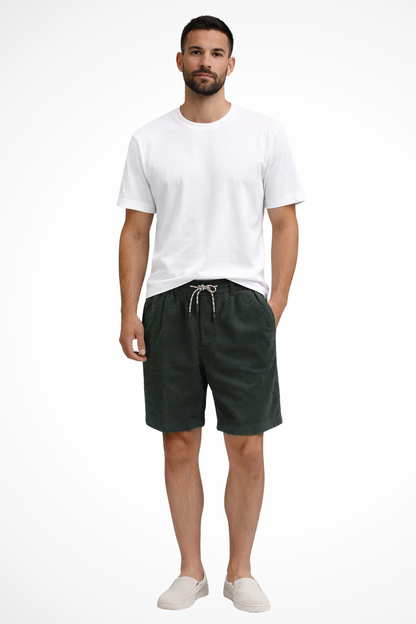 Brixton – Shorts Casual de Pana con Cordón para Hombre