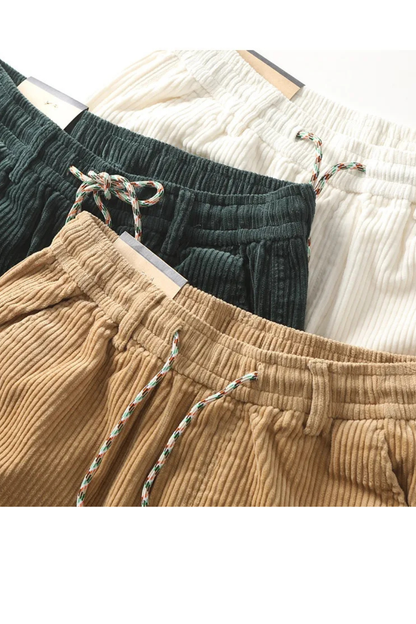 Brixton – Shorts Casual de Pana con Cordón para Hombre