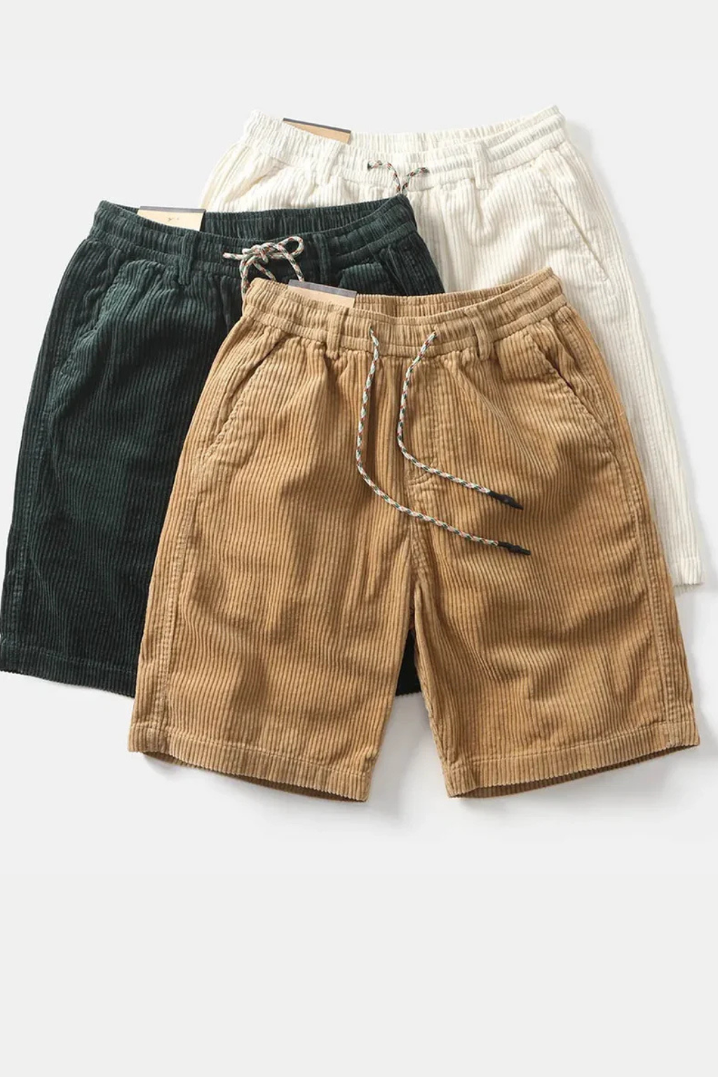 Brixton – Shorts Casual de Pana con Cordón para Hombre