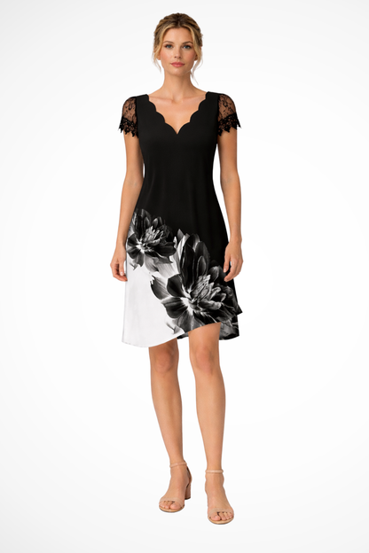 Harriet – Vestido Midi para Boda con Mangas de Encaje
