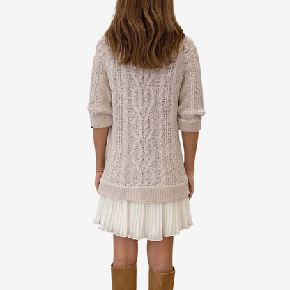 Vestido de Noche Gaëlle Vestido de punto – vista lateral | Horizoncor