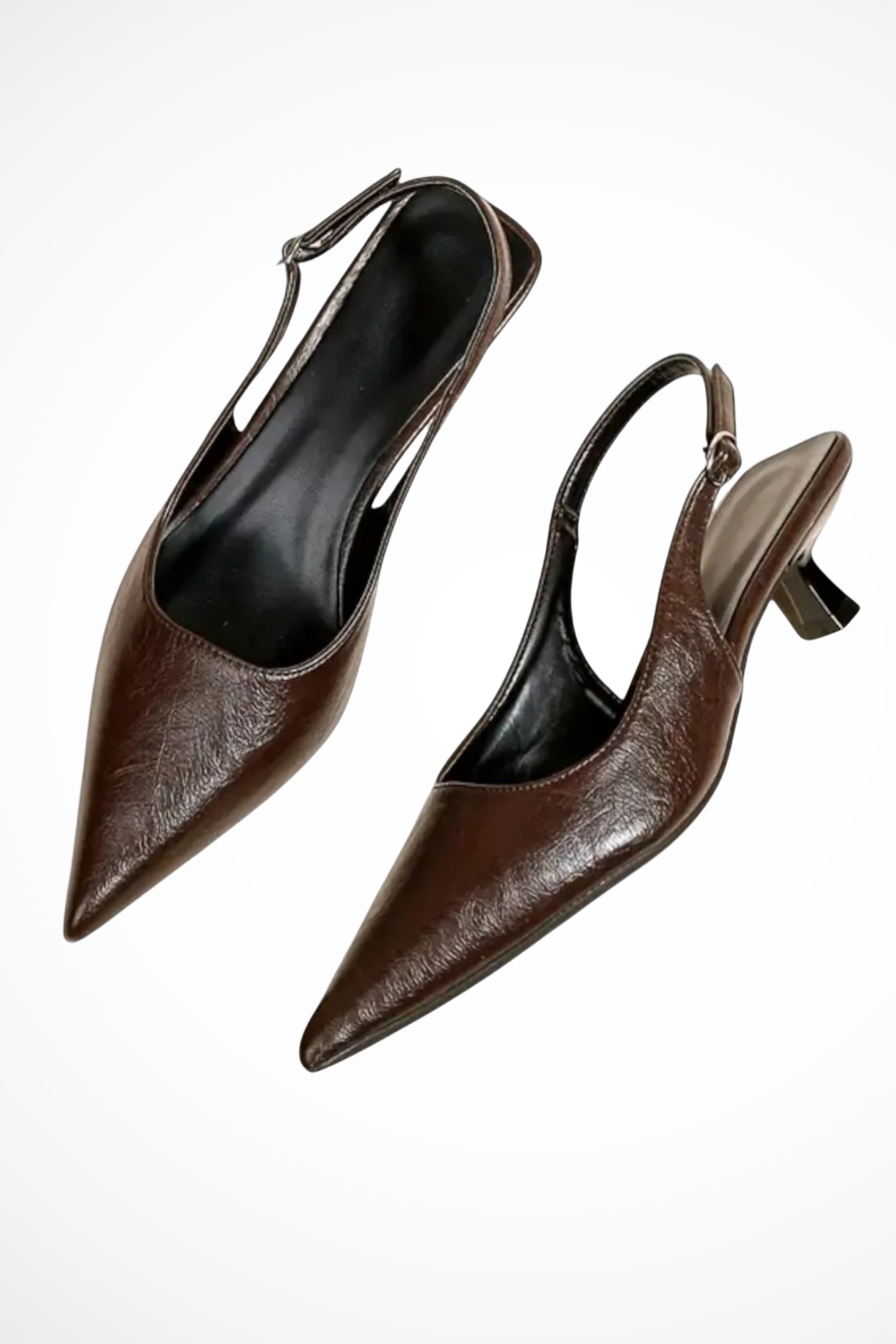 Lucinda – Kitten Heels Slingback con Punta Apuntada