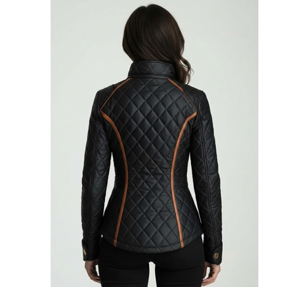 Detalle chaqueta de mujer Lillian – vista frontal | Horizoncor