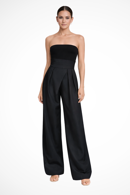 Camille – Pantalón de Pierna Ancha de Tiro Alto