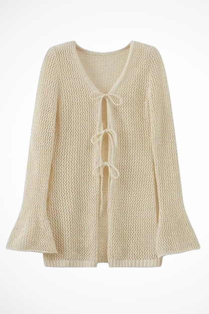Cecily – Cárdigan de Crochet con Manga Campana