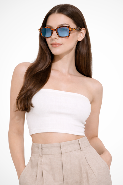 Neville – Gafas de Sol Retro con Montura Cuadrada
