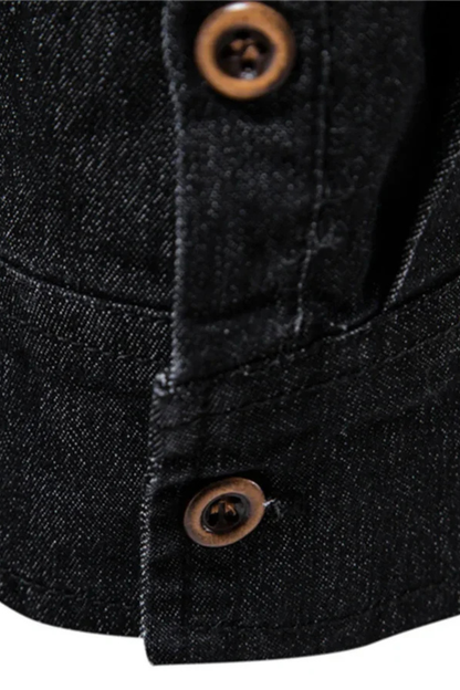 Aiden – Camisa Denim de Manga Larga Slim Fit para Hombre
