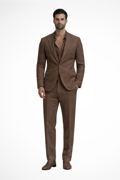 Monty – Traje de Lino Blanco de Verano para Hombre