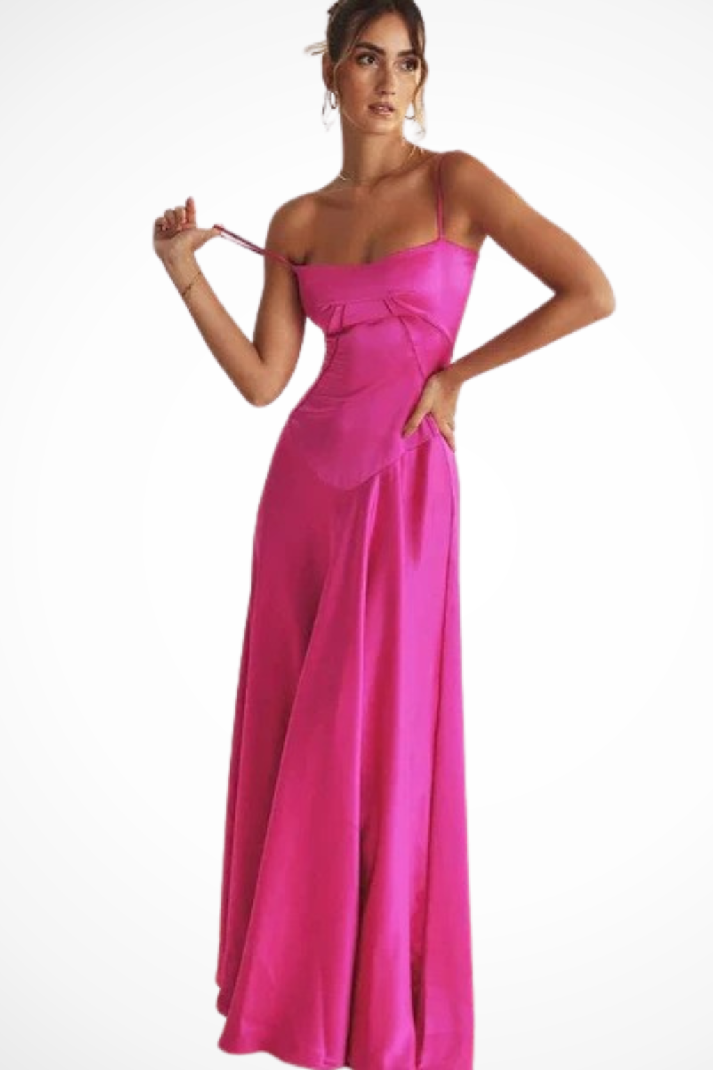 Lorenna – Vestido Maxi de Satén con Corsé para Boda