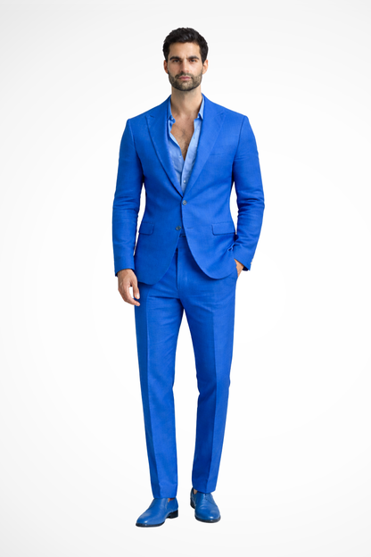 Monty – Traje de Lino Blanco de Verano para Hombre
