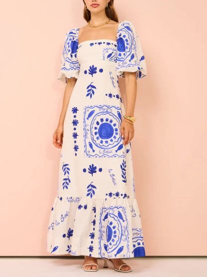 Vestido Corto Elegante Costa Serena – Azul | Horizoncor