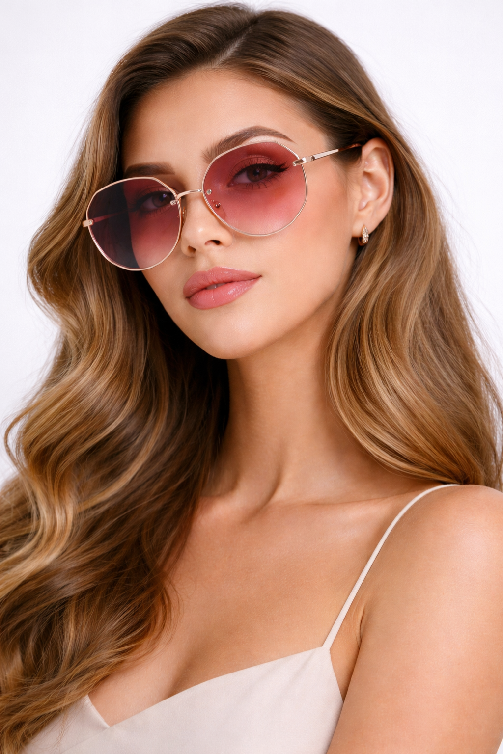 Emmeline – Gafas de Sol Oversize sin Montura con Lente Degradado