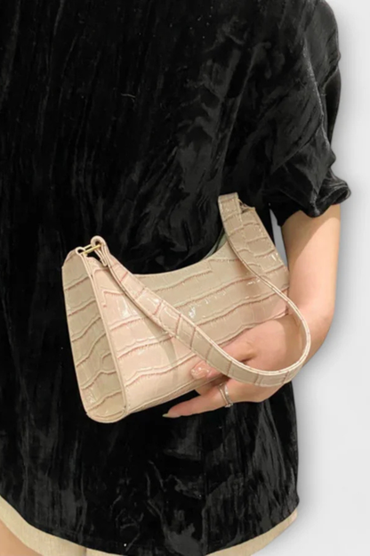 Valmera – Bolso de Hombro Clásico con Textura Relieve
