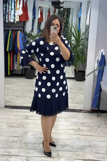 Vestido Midi Elegante Pia – vista lateral | Horizoncor