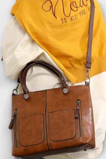 Seraphina – Bolso Tote Estructurado con Múltiples Bolsillos