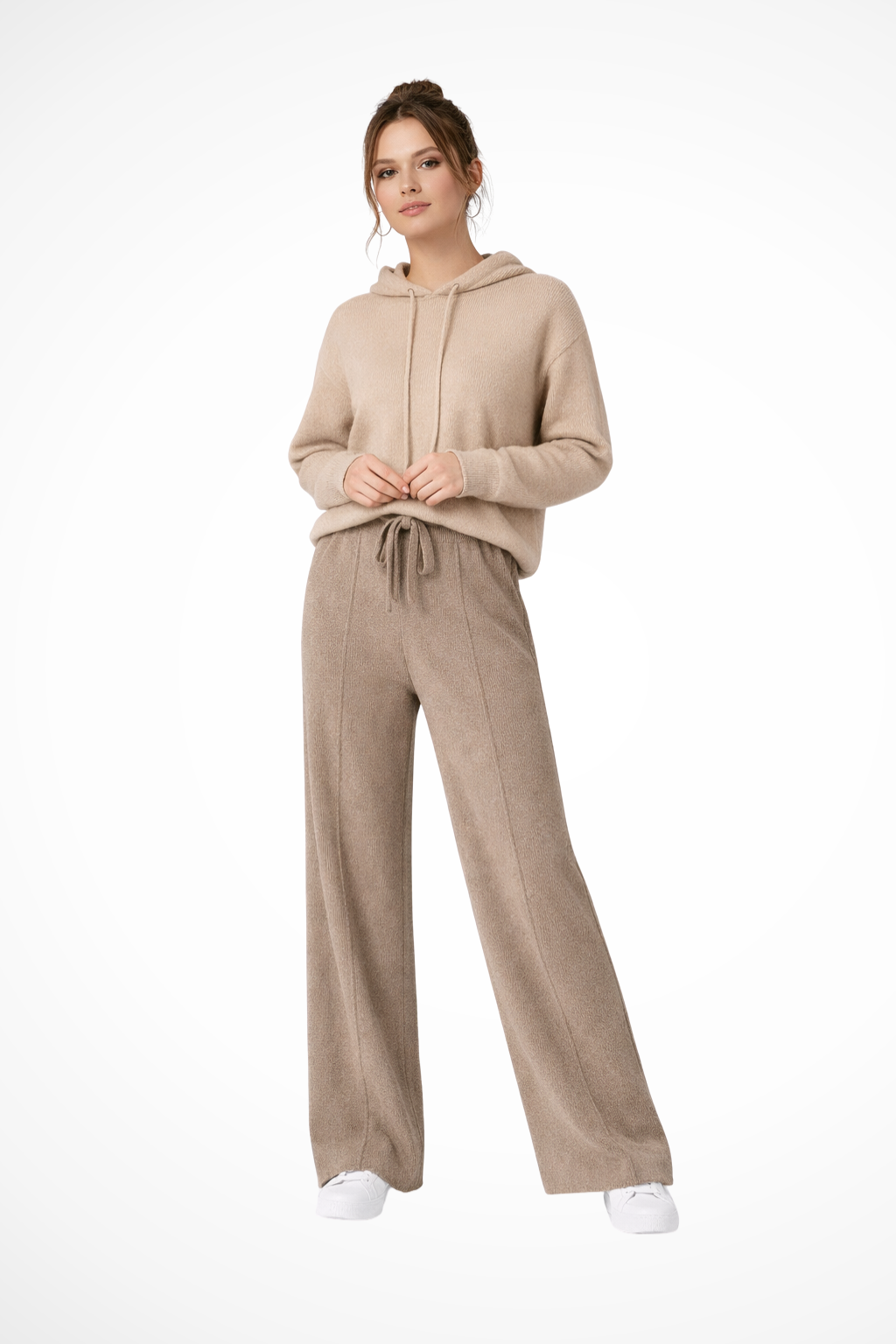 Meredith – Pantalones de Punto de Pierna Ancha