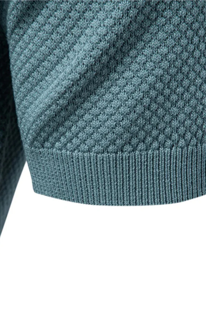 Alden – Polo de Punto Texturizado de Manga Corta para Hombre