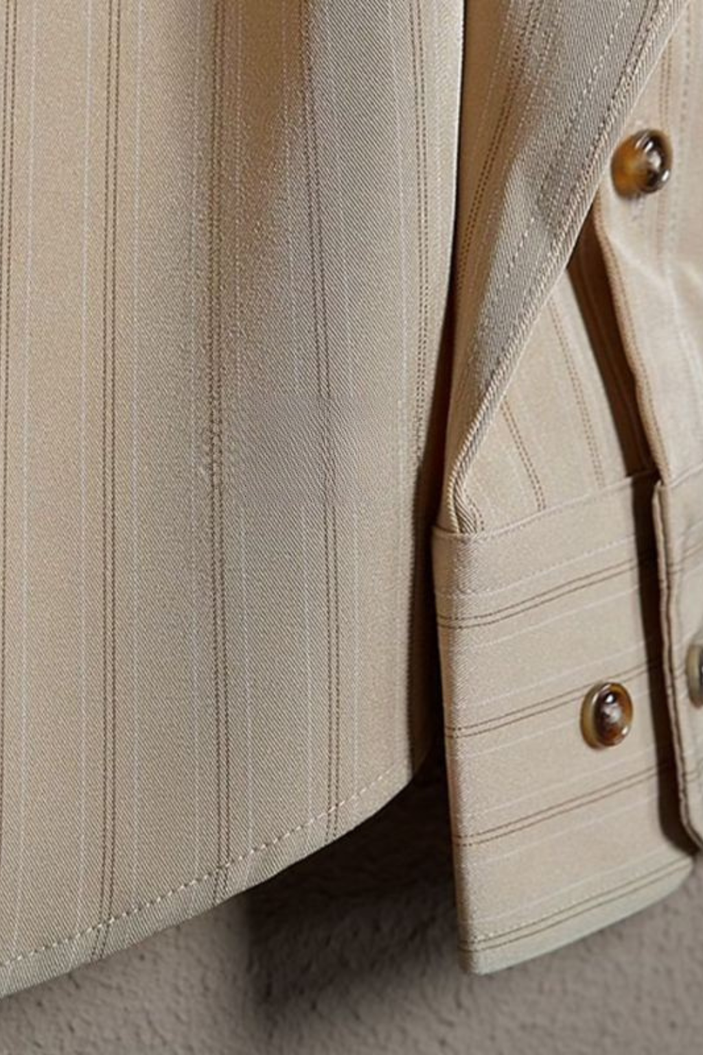 Rupert – Camisa Formal de Rayas de Manga Larga con Botones para Hombre
