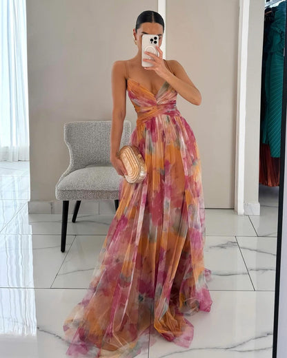 Vestido Largo Elegante Giselle – Rosa | Horizoncor