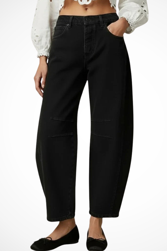Anna – Jeans de Pierna Ancha de Tiro Alto