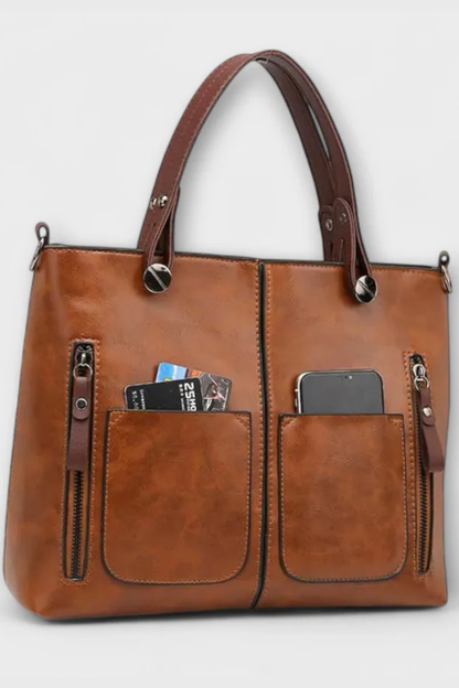 Seraphina – Bolso Tote Estructurado con Múltiples Bolsillos