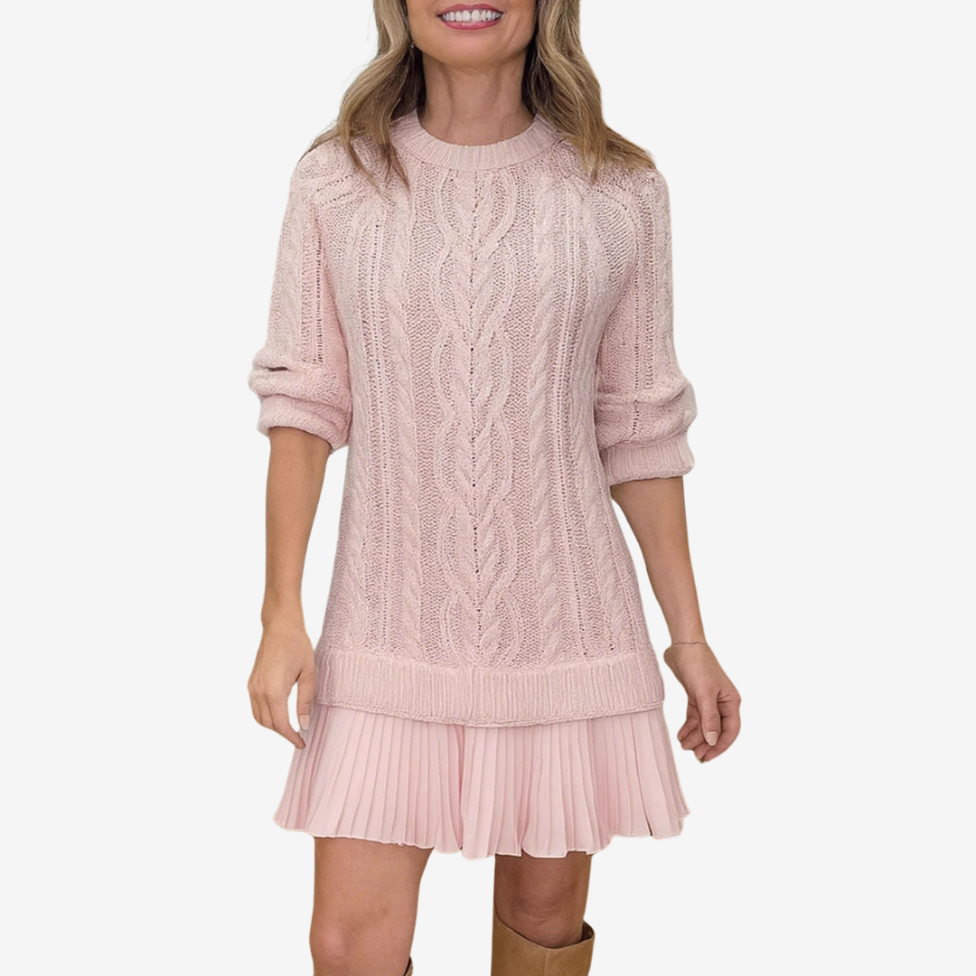 Modelo con vestido de noche Gaëlle Vestido de punto | Horizoncor México