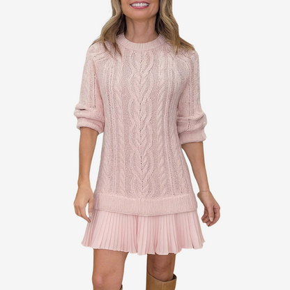Modelo con vestido de noche Gaëlle Vestido de punto | Horizoncor México