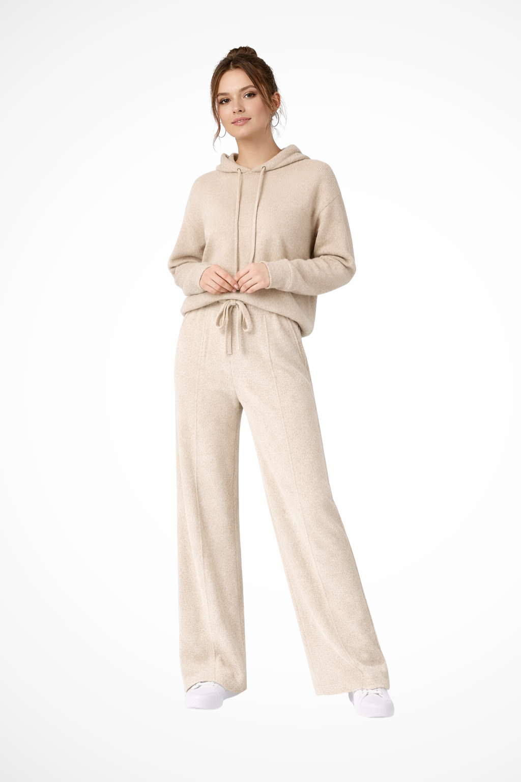 Meredith – Pantalones de Punto de Pierna Ancha