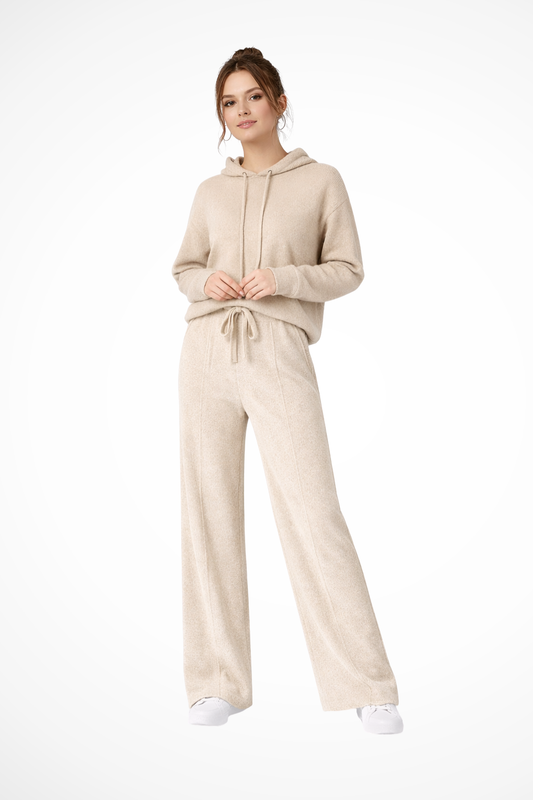 Meredith – Pantalones de Punto de Pierna Ancha