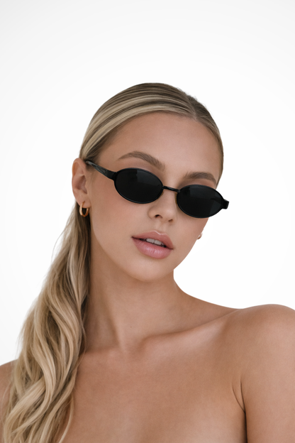 Clarabelle – Gafas de Sol con Montura Ovalada de Metal