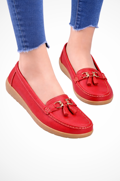 Gwendoline – Mocasines Slip-On con Detalle de Borlas