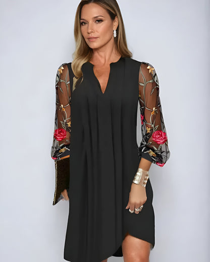 Vestido Largo Elegante Renée – Floral | Horizoncor