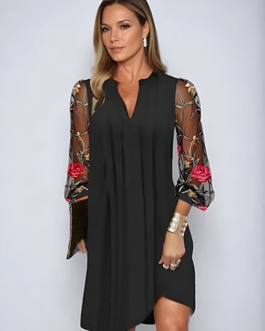 Vestido Largo Elegante Renée – Floral | Horizoncor