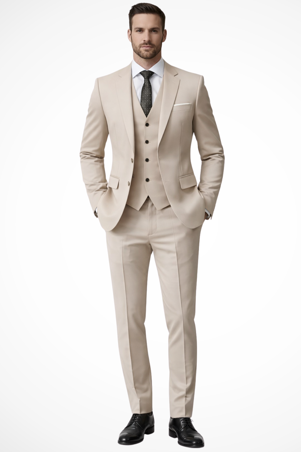 Ronald – Traje Sastre de Tres Piezas de Verano para Hombre