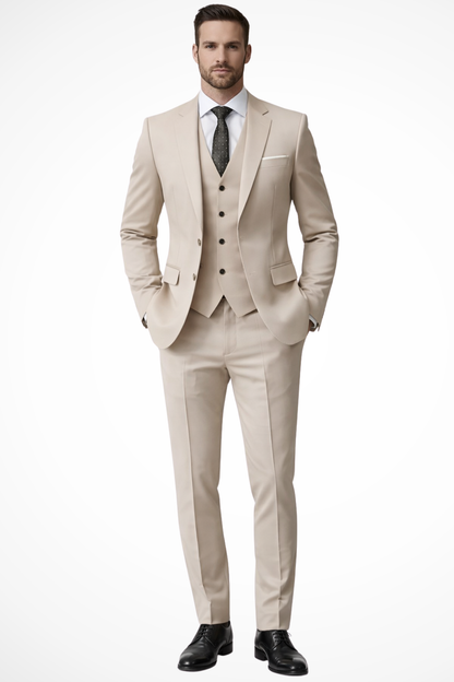 Ronald – Traje Sastre de Tres Piezas de Verano para Hombre