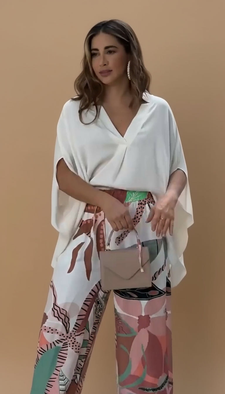 Conjunto para Dama Elegancia Tropical – Estampado | Horizoncor
