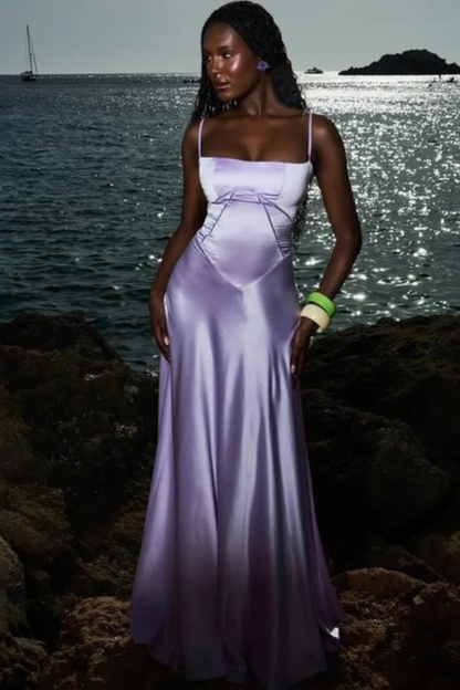 Lorenna – Vestido Maxi de Satén con Corsé para Boda