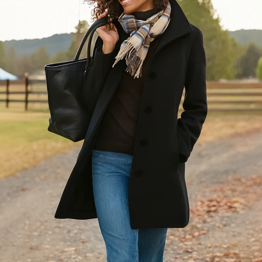Abrigo Mujer Leila – vista lateral | Horizoncor