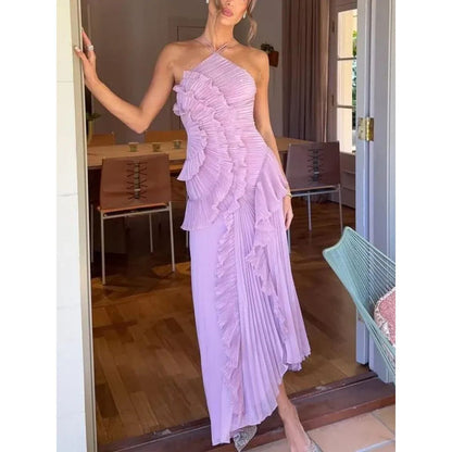 Vestido de Fiesta Largo Renata – vista lateral | Horizoncor