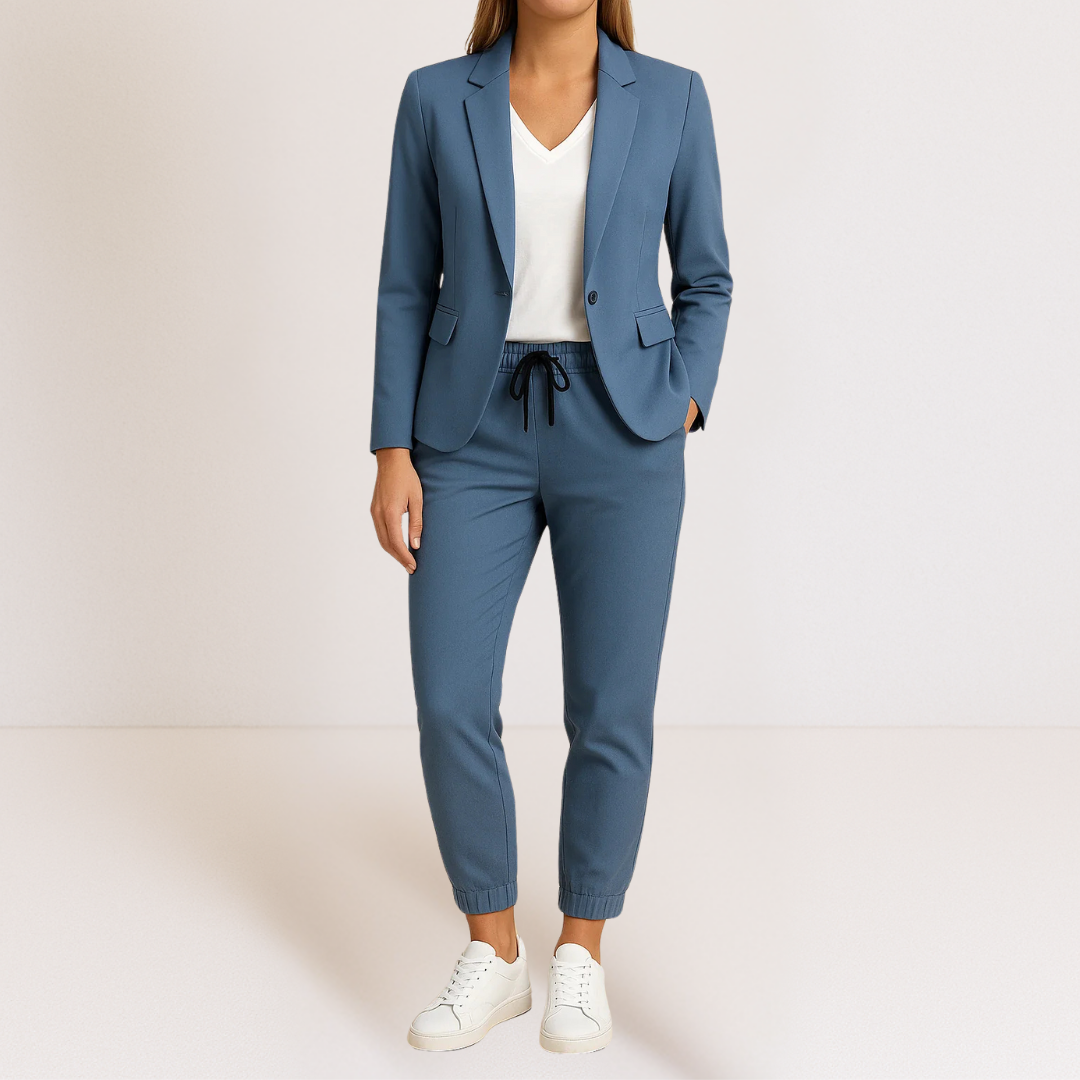 Detalle blazer mujer Monique – vista frontal | Horizoncor