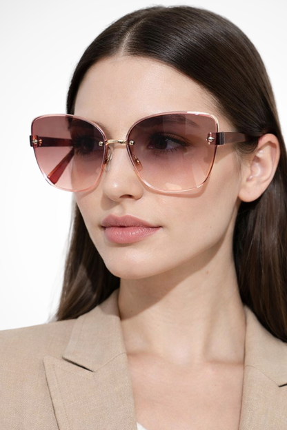 Cordelia – Gafas de Sol Cat Eye sin Montura con Cristal Degradado