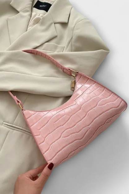 Valmera – Bolso de Hombro Clásico con Textura Relieve