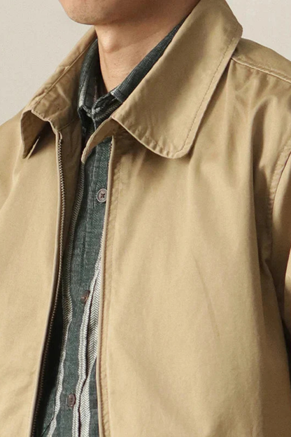 Jack – Chaqueta Harrington con Cremallera y Puños Elásticos para Hombre