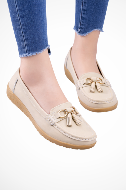 Gwendoline – Mocasines Slip-On con Detalle de Borlas