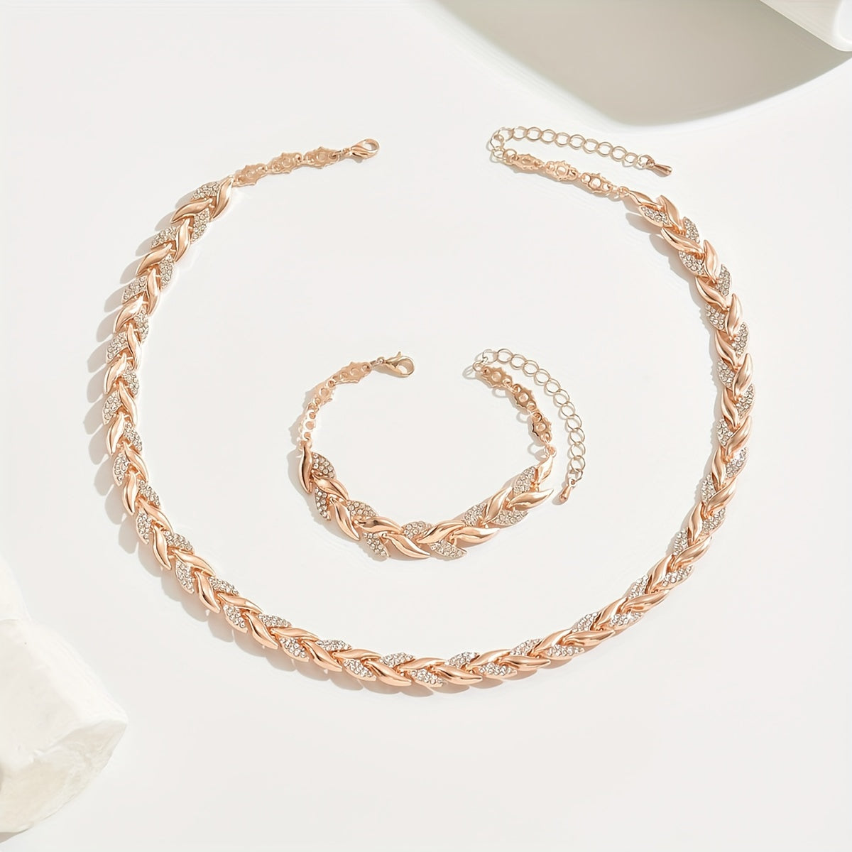 Vestiri | Conjunto de Collar y Pulsera de Cola de Pescado Hecho a Mano