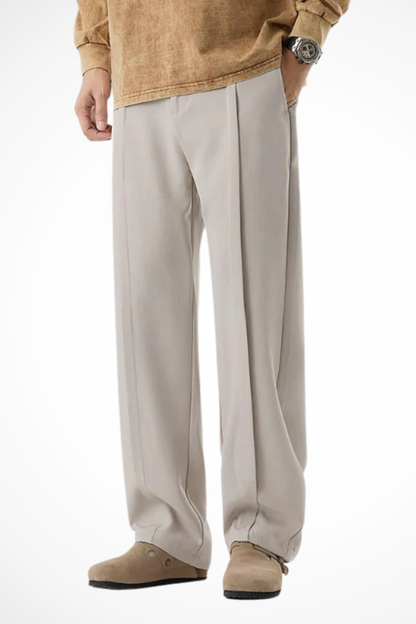 Corden – Pantalón Sastre de Pierna Ancha con Pliegues para Hombre