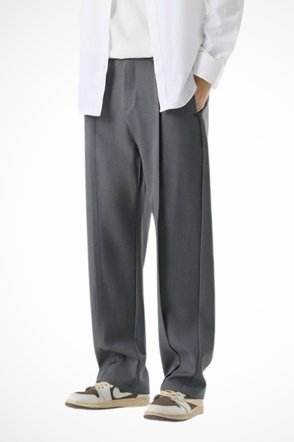 Corden – Pantalón Sastre de Pierna Ancha con Pliegues para Hombre