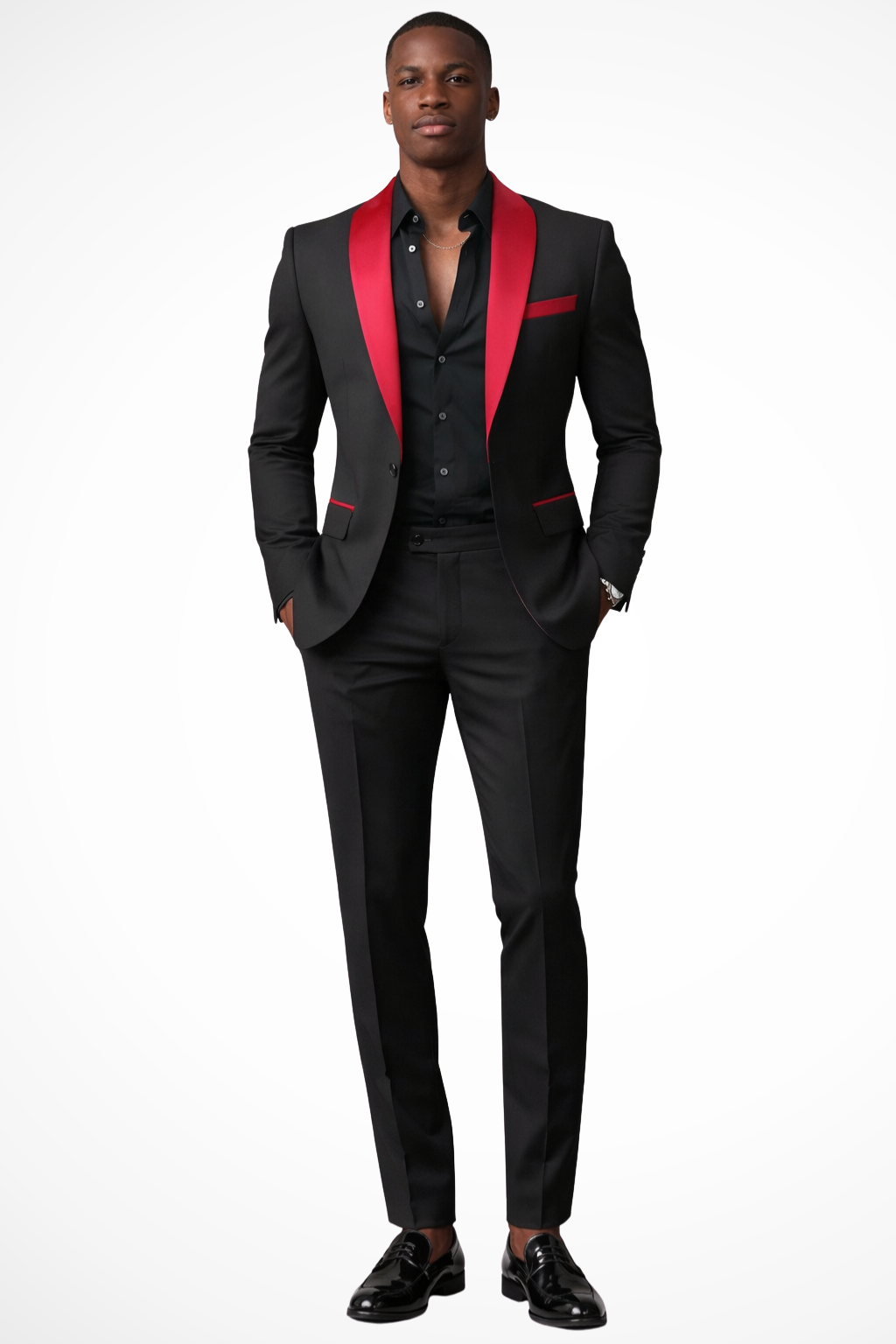 Ashton – Traje Ajustado de Dos Piezas para Boda