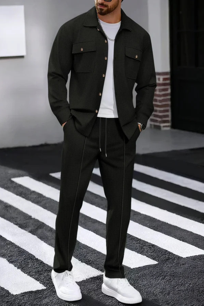 Tanner – Conjunto de Overshirt y Pantalón Recto para Hombre